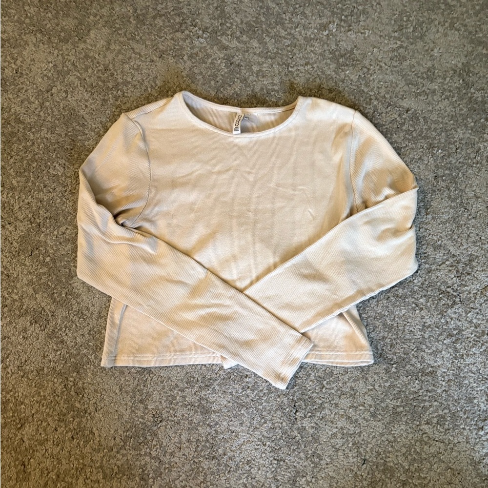 H&M crop ribbed long sleeve